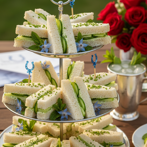 Kentucky Derby Cucumber Tea Sandwiches recipe