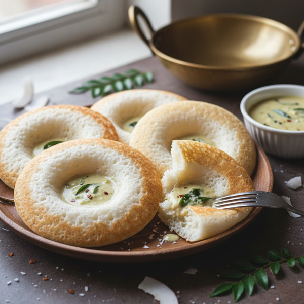 Kerala Coconut Pancakes (Appams) recipe