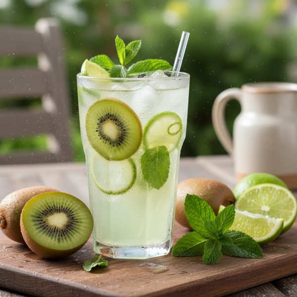 Kiwi Mint Zesty Refresher recipe