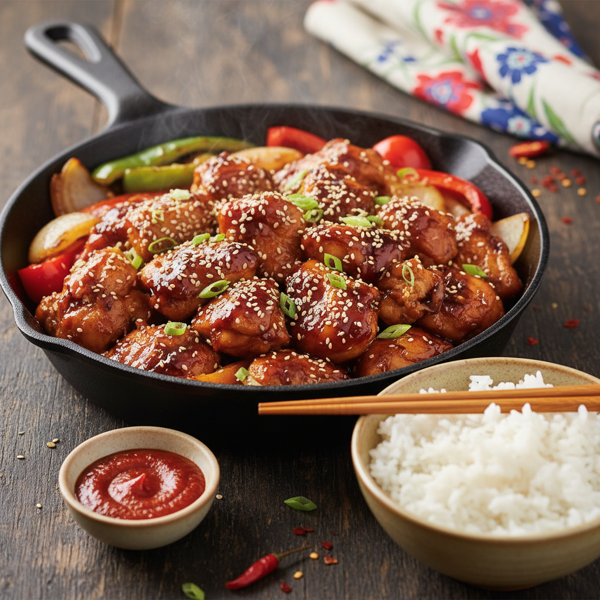 Korean BBQ Chicken Skillet recipe