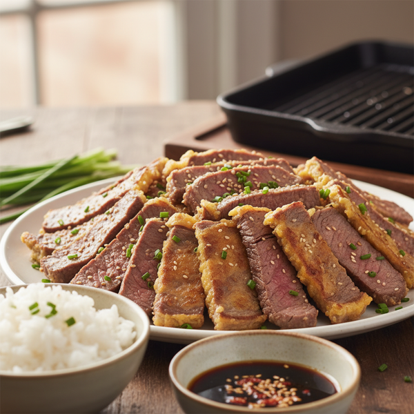 Korean Flank Steak Jun recipe