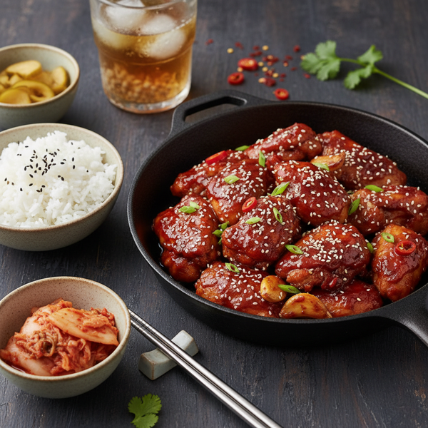 Korean Spicy Chicken Delight recipe