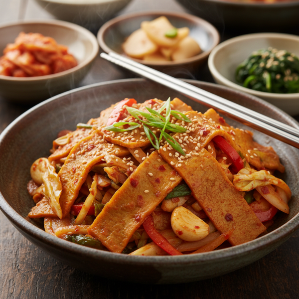 Korean Spicy Fish Cake Stir-Fry recipe