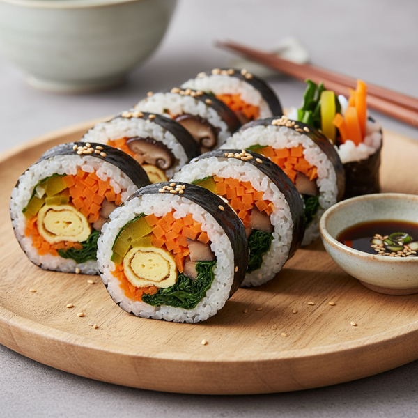 Korean Vegetable Rice Rolls recipe