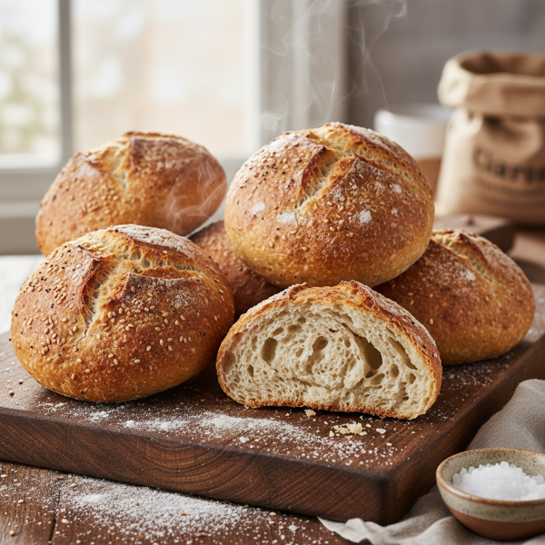 Krustige Brotchen (Crispy German Rolls) recipe
