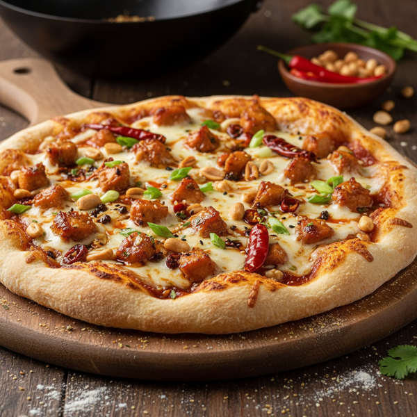 Kung Pao Chicken Pizza recipe