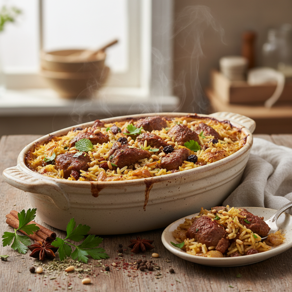 Lamb and Rice Casserole recipe