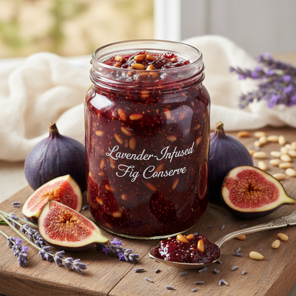 Lavender-Infused Fig Conserve with Pine Nuts recipe