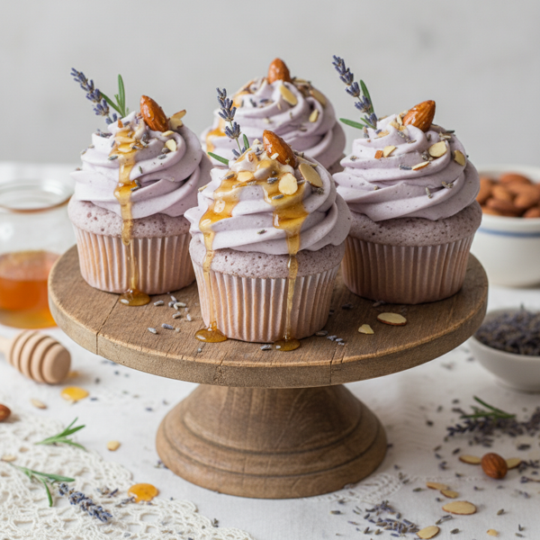 Lavender Honey Almond Dream Cupcakes recipe