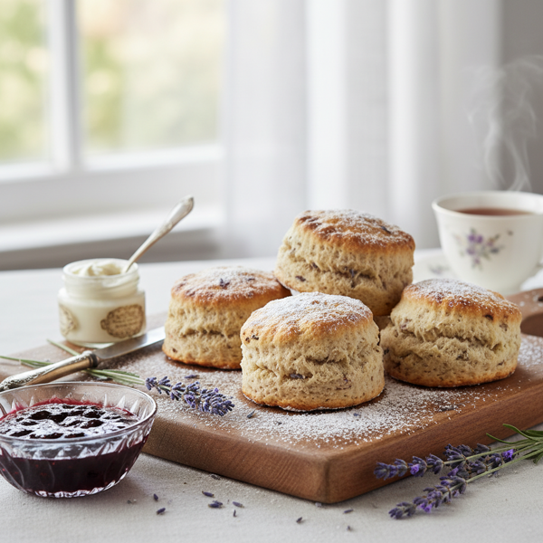 Lavender Infused English Cream Scones recipe