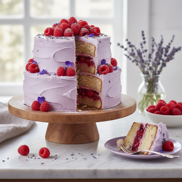 Lavender Raspberry Bliss Cake recipe