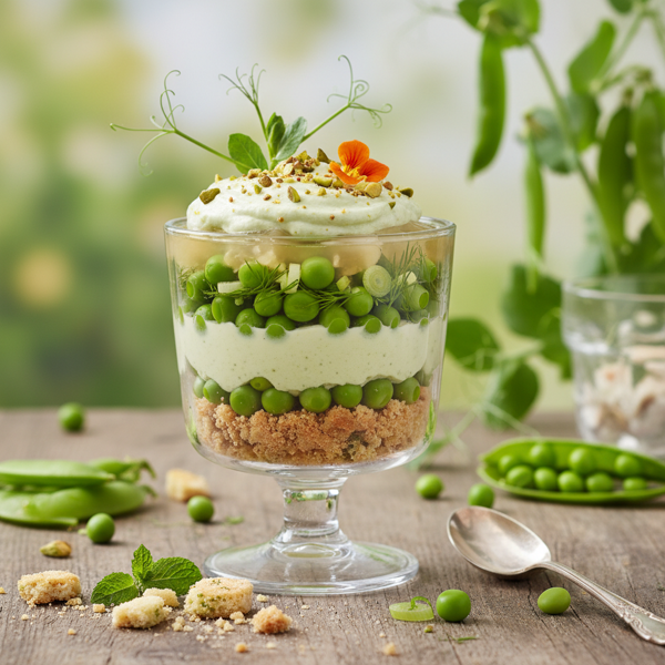 Layered Garden Pea Delight recipe