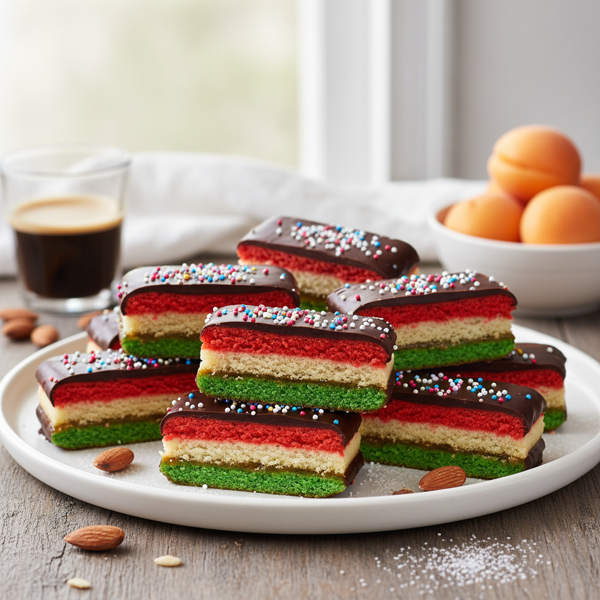 Layered Italian Rainbow Cookies recipe