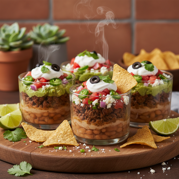 Layered Mexican Fiesta Bites recipe