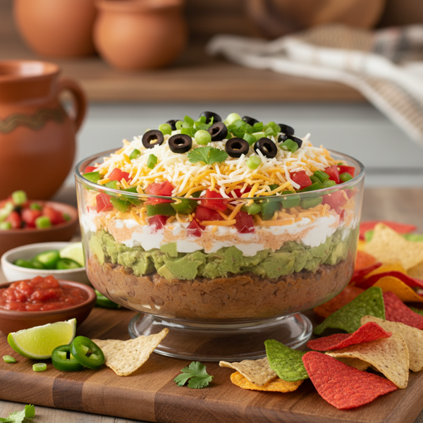 Layered Mexican Fiesta Dip recipe