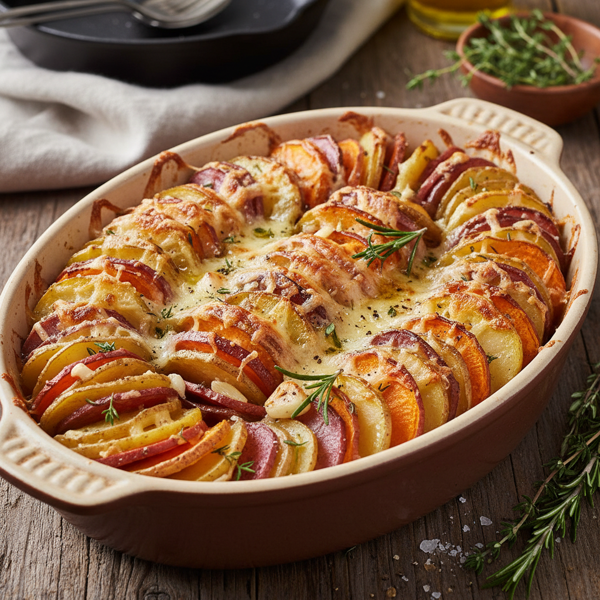 Layered Potato Medley Bake recipe