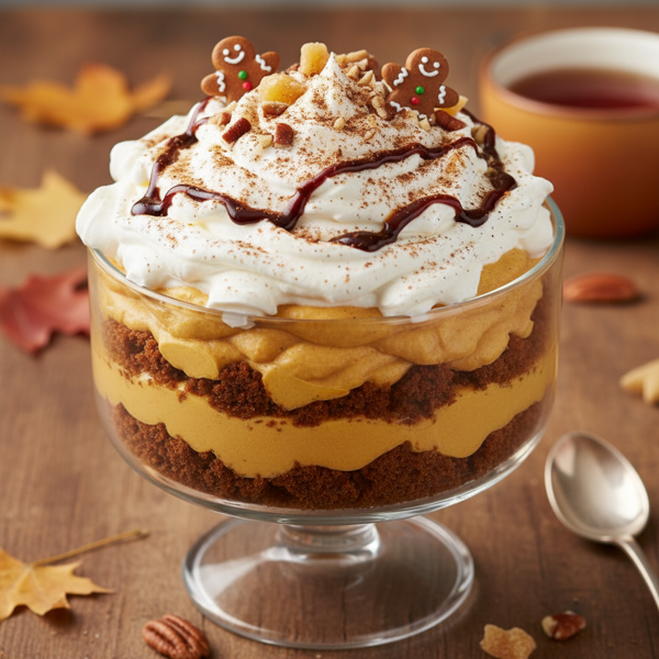 Layered Pumpkin Gingerbread Delight recipe