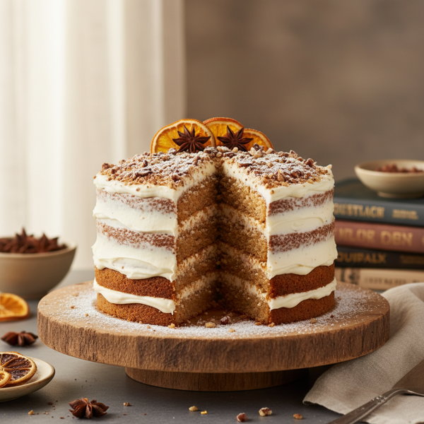 Layered Spice Delight Cake recipe