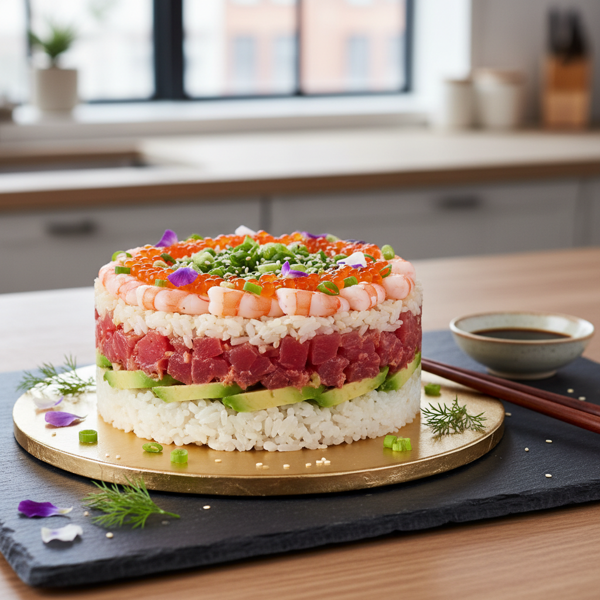Layered Sushi Delight recipe