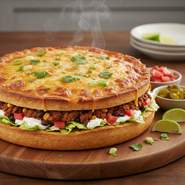 Layered Taco Pie Delight recipe