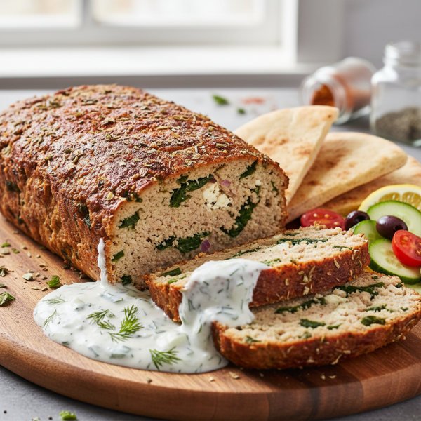 Lean Turkey Gyros Meatloaf recipe