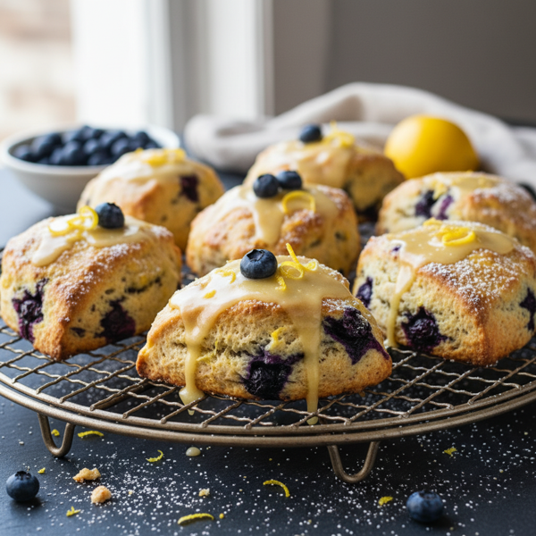 Lemon-Blueberry Delight Scones recipe