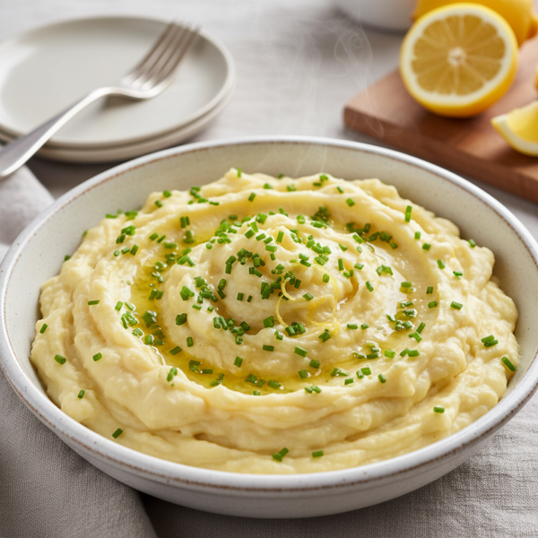 Lemon-Butter Mashed Parsnips with Chives recipe