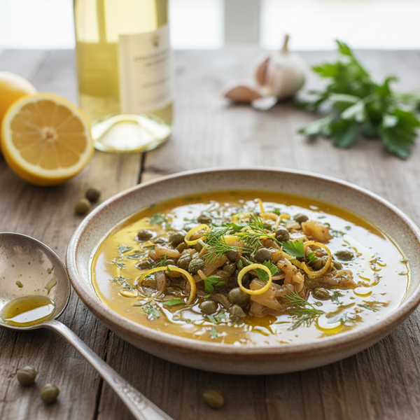 Lemon-Caper Shallot White Wine Sauce recipe