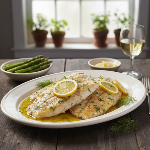 Lemon-Dill Butter Baked Tilapia recipe
