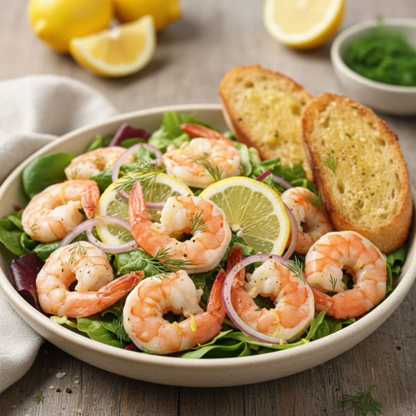 Lemon-Dill Shrimp Salad Delight recipe