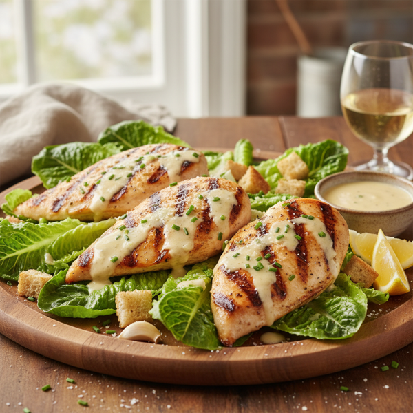 Lemon-Garlic Caesar Grilled Chicken recipe