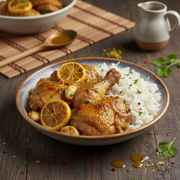 Lemon-Garlic Chicken Yassa recipe
