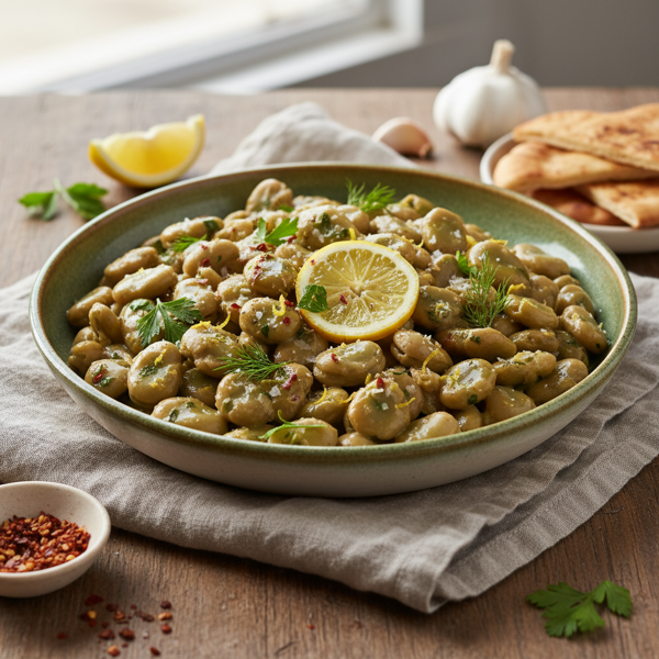 Lemon-Garlic Fava Bean Delight recipe