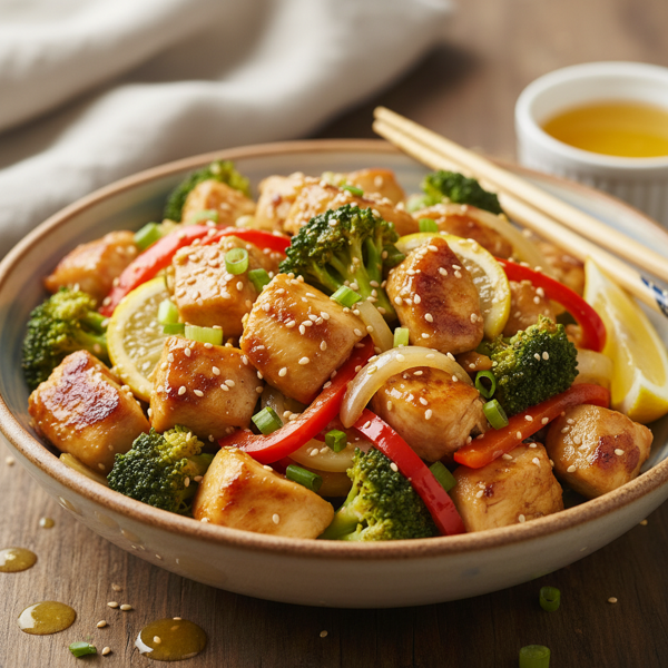 Lemon-Glazed Chicken Stir-Fry recipe