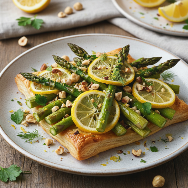 Lemon-Hazelnut Asparagus Delight recipe