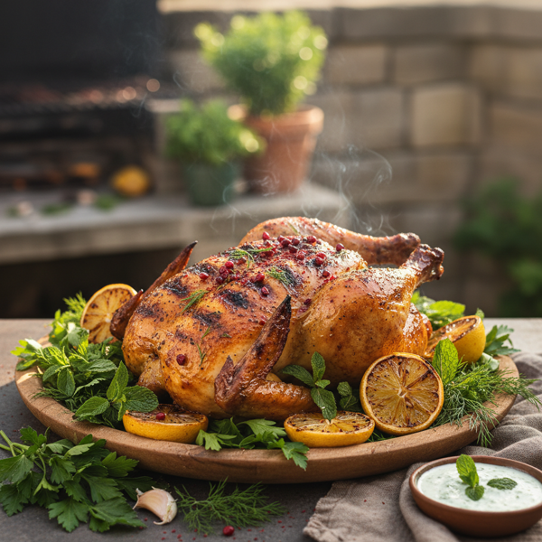 Lemon-Herb Grilled Persian Chicken recipe