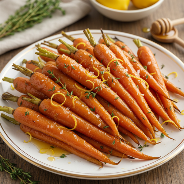 Lemon-Honey Glazed Roasted Carrots recipe