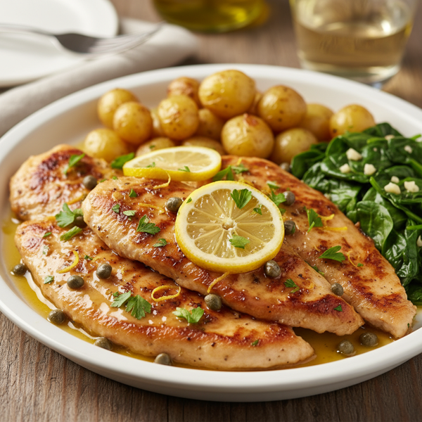 Lemon-Infused Chicken Piccata recipe