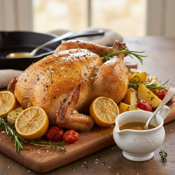 Lemon-Infused Roast Chicken recipe