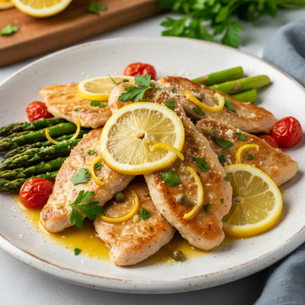 Lemon-Infused Turkey Scaloppine Delight recipe