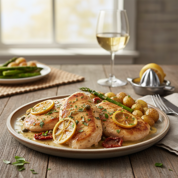 Lemon-Infused Tuscan Chicken Scaloppine recipe