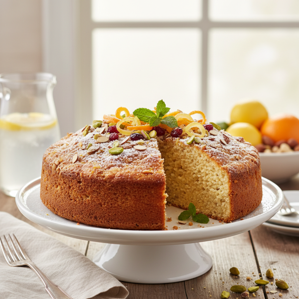 Lemon-Orange Nut Passover Sponge Cake recipe