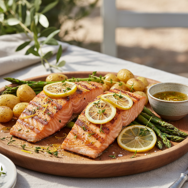 Lemon-Thyme Grilled Salmon Delight recipe
