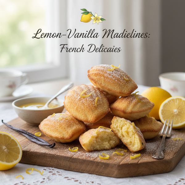 Lemon-Vanilla Madeleines: French Delicacies recipe