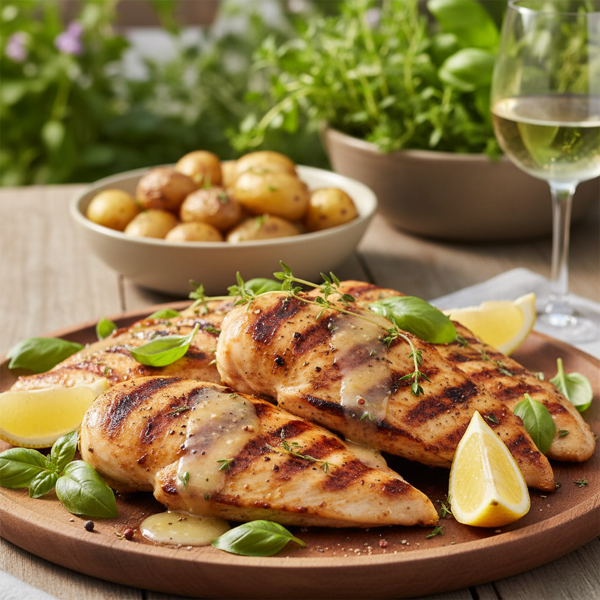 Lemon Basil Grilled Chicken Delight recipe