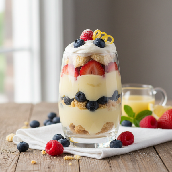 Lemon Bliss Parfait with Berries recipe