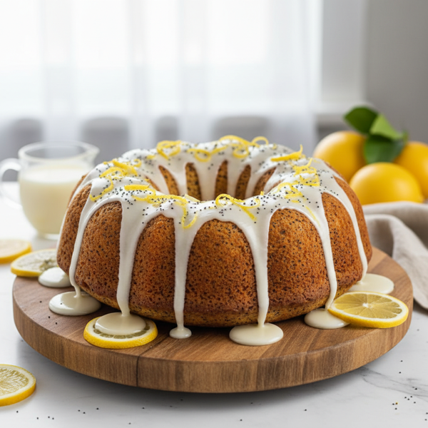 Lemon Bliss Poppy Seed Bundt Cake recipe
