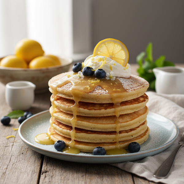 Lemon Bliss Ricotta Pancakes recipe