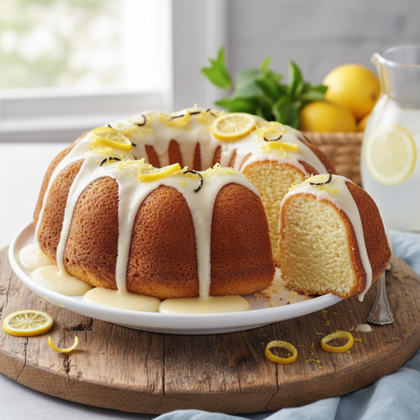 Lemon Bliss Vanilla Bundt Cake recipe