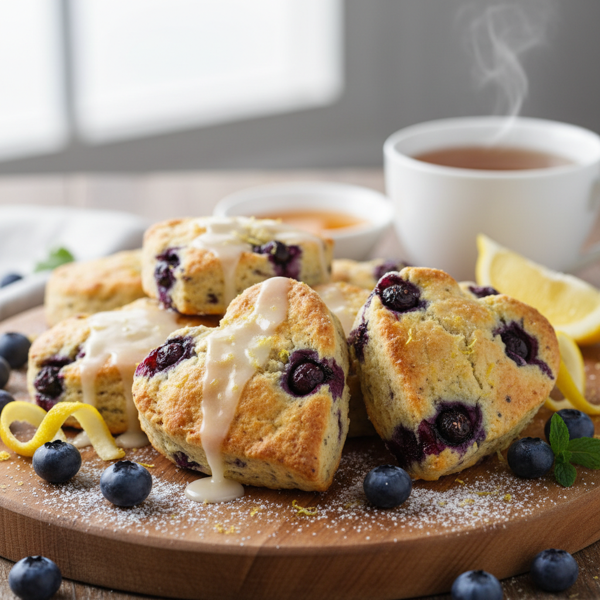 Lemon Blueberry Heart-Healthy Scones recipe